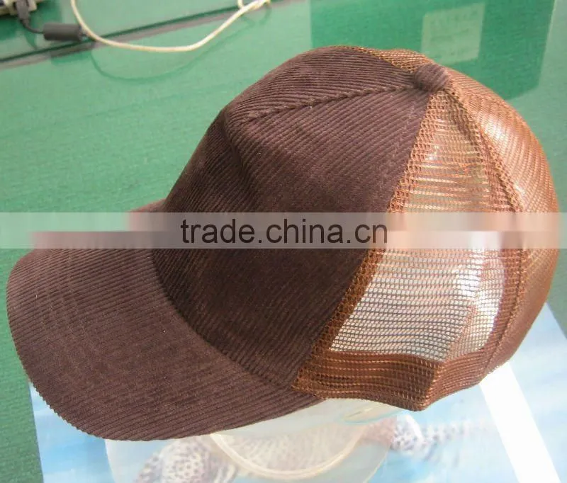 cotton flat brim 5 panel cap