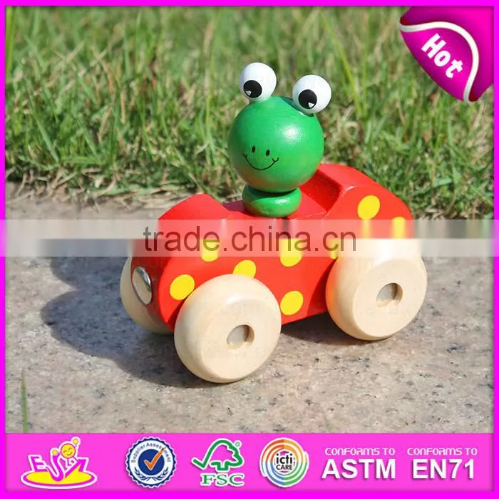 2016 hot sale Wooden Lovely Cow Pull Along Toy,popular Cute wooden cow shape toy,wholesale cheap kid wooden animal toy W05B067