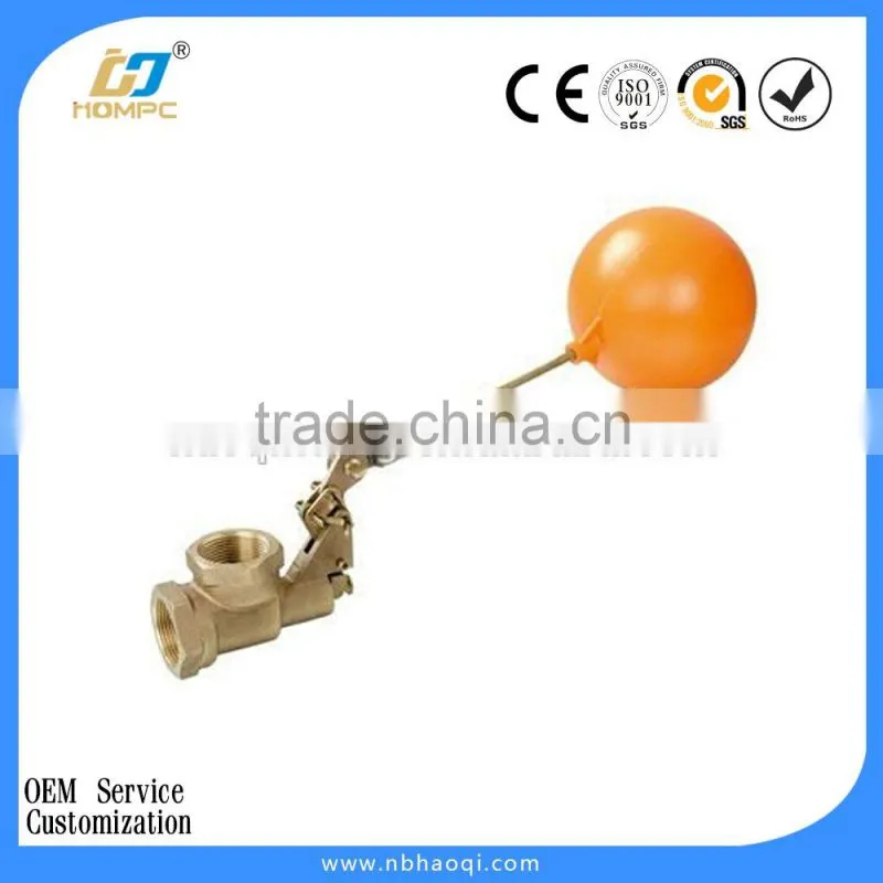 Brass water tank float ball valve