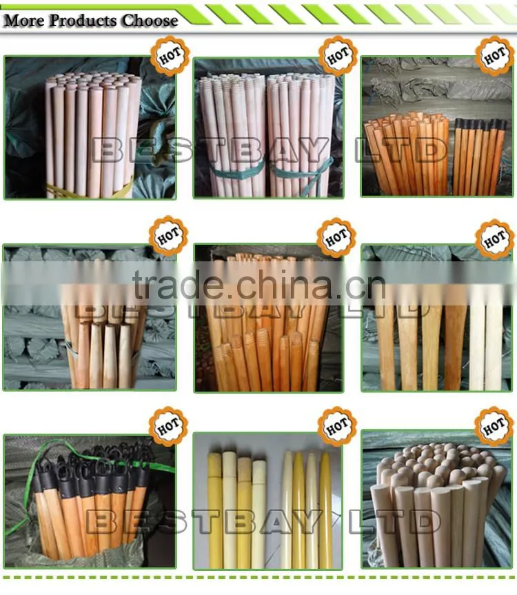 120*2.2cm natural wooden broom stick