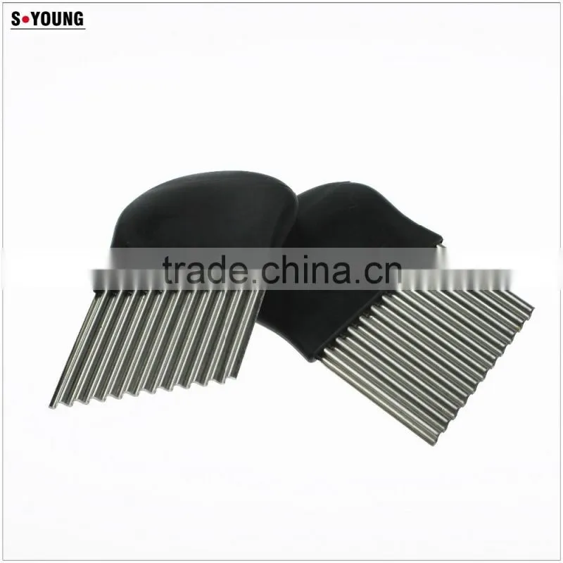 42014 stainless steel cheese vegetable crinkle cutter