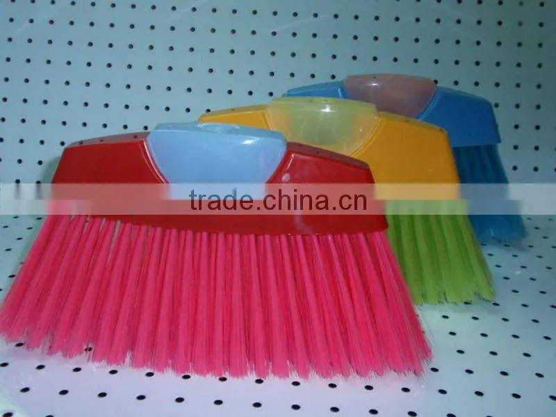 Soft bristle plastic broom