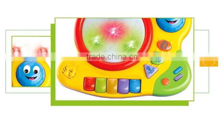 Most popular plastic musical piano cartoon turbo snail toys