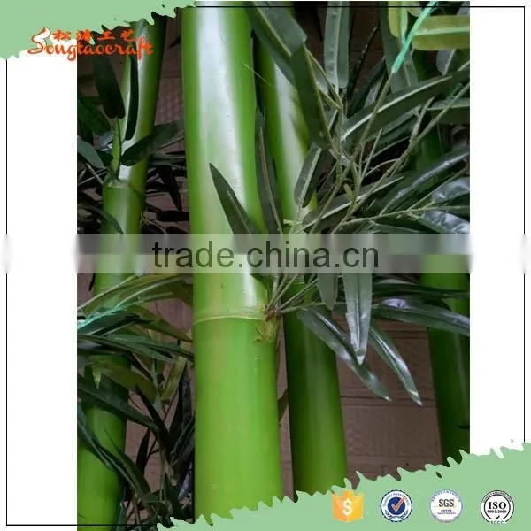hign qulaity new green Chinese plastic outdoor decor artificial lucky bamboo poles fence plants
