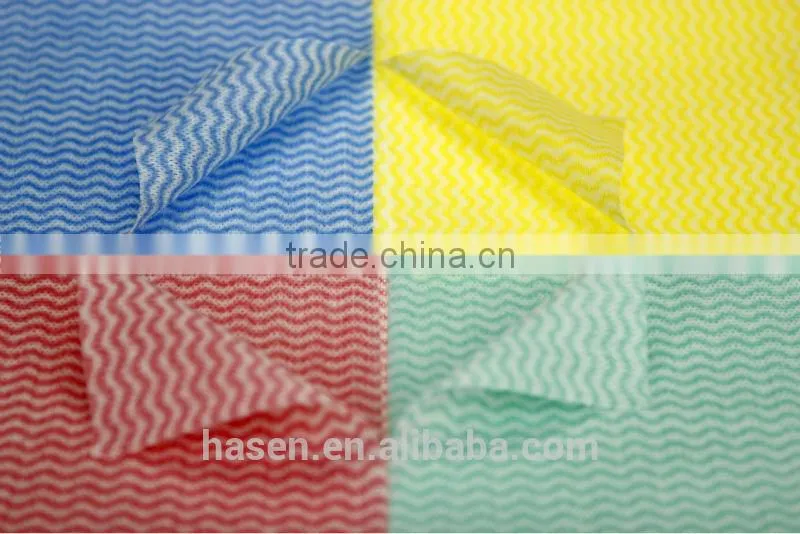 The latest popular wood pulp spunlace fabric use for industrial wipe and household wipes