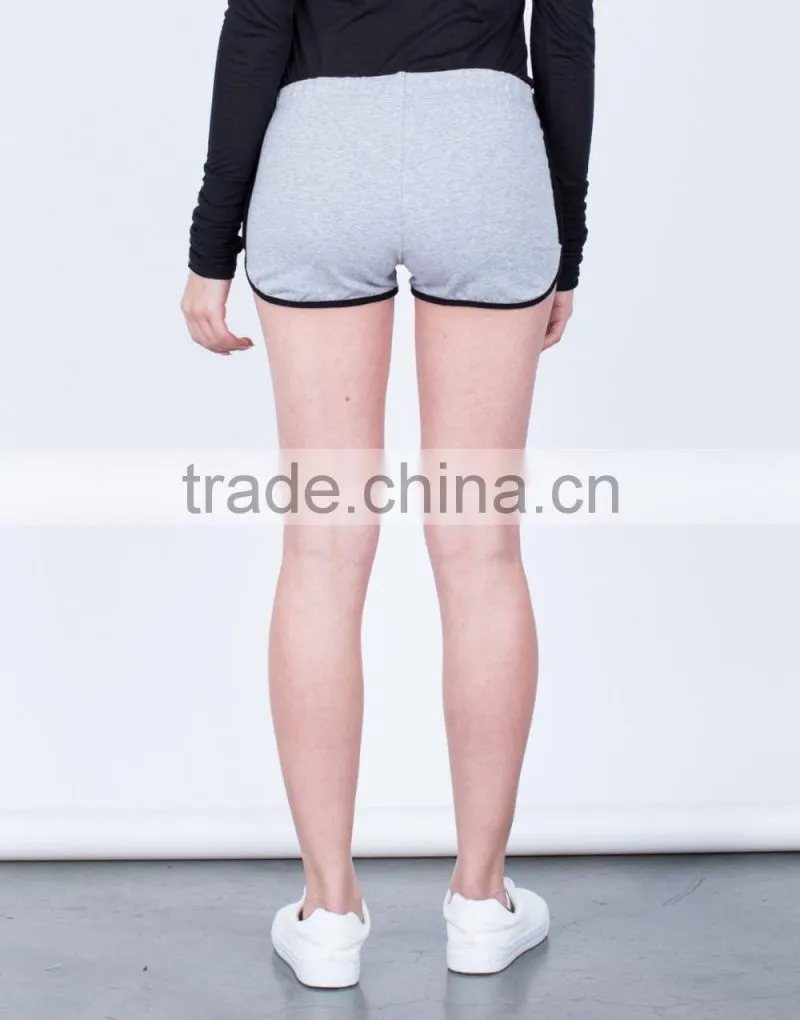 Dri Fit Shorts Wholesale Super Soft Cotton Spandex Striped Sporty Microfiber Softball Shorts Women
