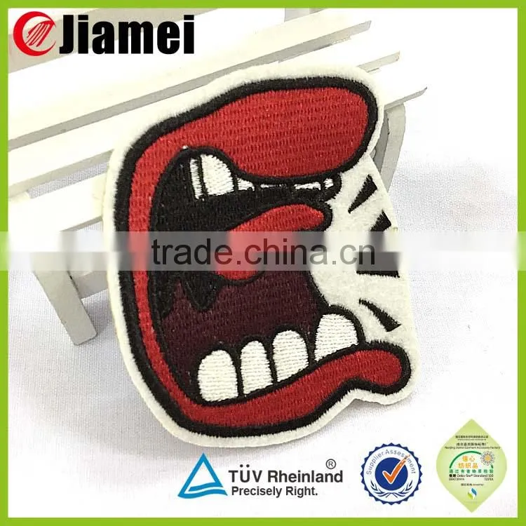 OEM animal cartoon embroidered patches for kids clothes