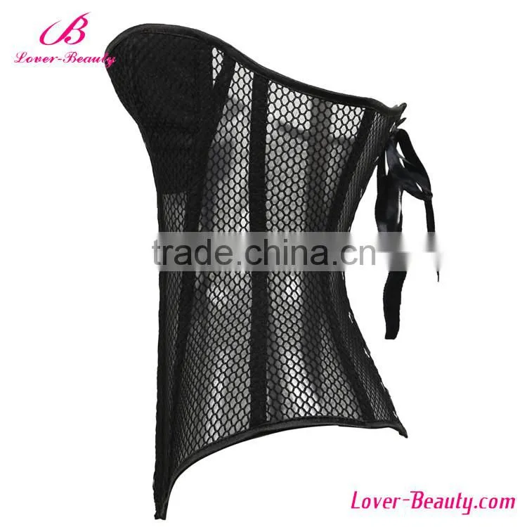 Wholesale Newest Design Women Black Mesh Sexy Slimming Corset