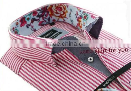Italian design shirts for men italian,Luxury stripes trimming shirts
