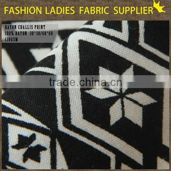 shaoxing cichengtex fashion dyed fabric, black and white rayon fabric