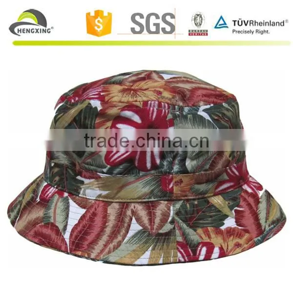 Unisex Hawaiian Palm Pineapple Cloche Bucket Hat Fishing Outdoor Beach Sun Caps
