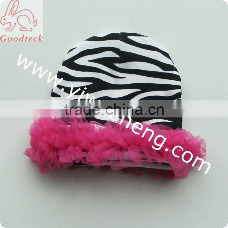Wholesale hot sale Cotton baby print hat,cotton print hat with heart-shaped
