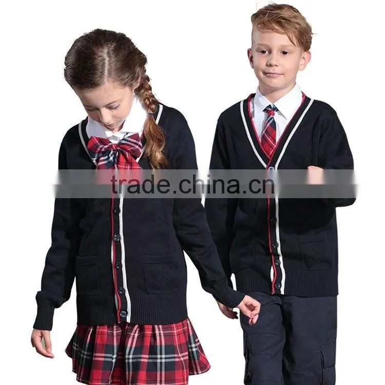 custom oem wholesale baby kids school uniform sweater