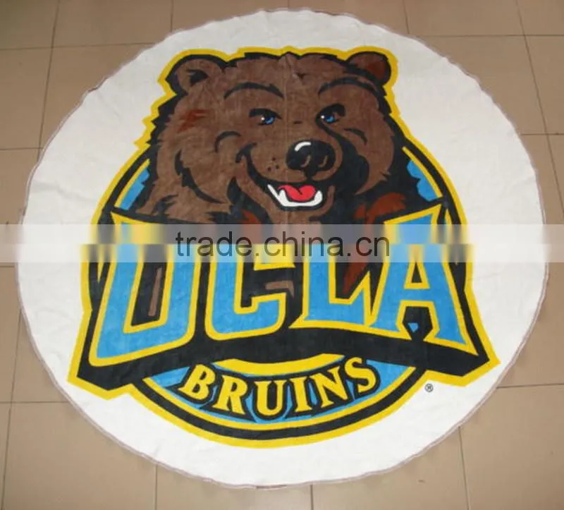 Reactive printing compress beach towel