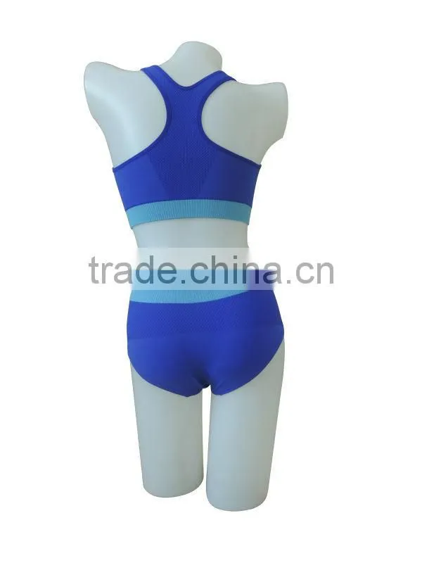 nice quality new style seamless woman underwear ladies sport bra & panty