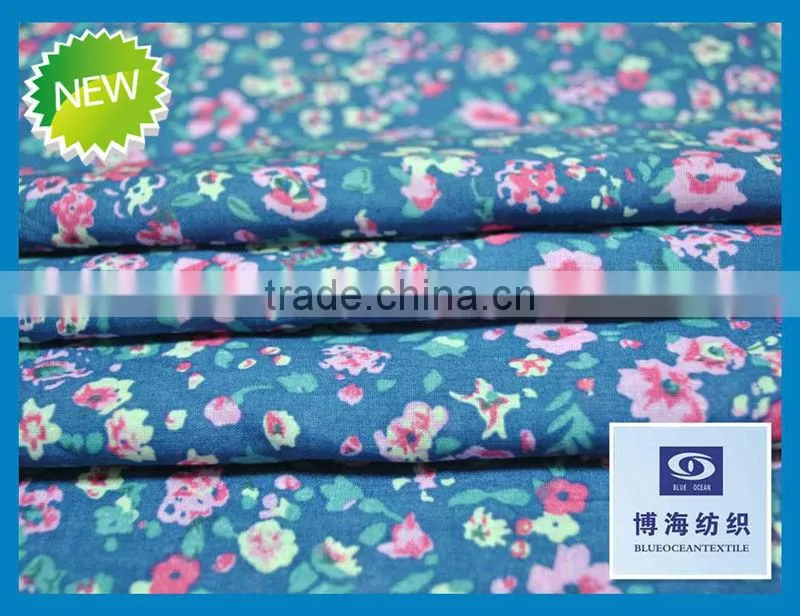 2016 new style T/C cotton stretch japanese print poplin fabric