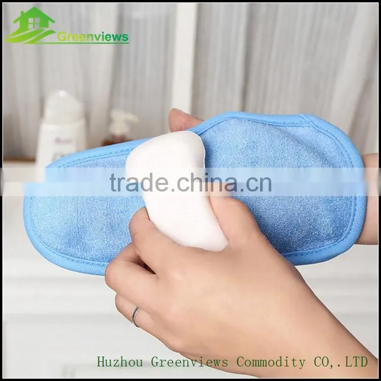 Wholesale bath sponge brush shower scrubbers nylon exfoliating bath glove