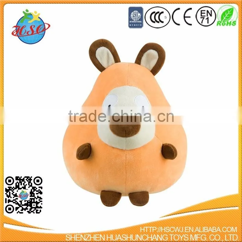 AMUSE Plush Brushy Rolly Brown and White Cuddly Hamster Animal Toy for Xmas