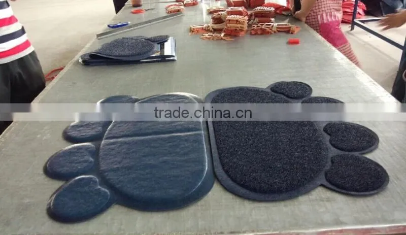 Good quality Waterproof custom logo pvc coil plastic floor carpet price
