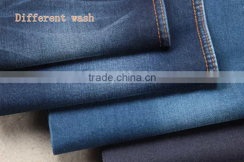 High quality best price cotton polyester stretch slub bull denim fabric for girls' jeans and shorts