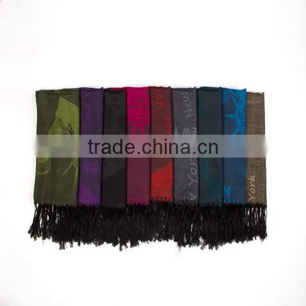 2014 New Fashion 100%pashmina chinese silk scarf TS-8846