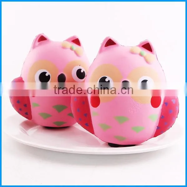 Stress release or photography props squishy kawaii slow rising owl toys