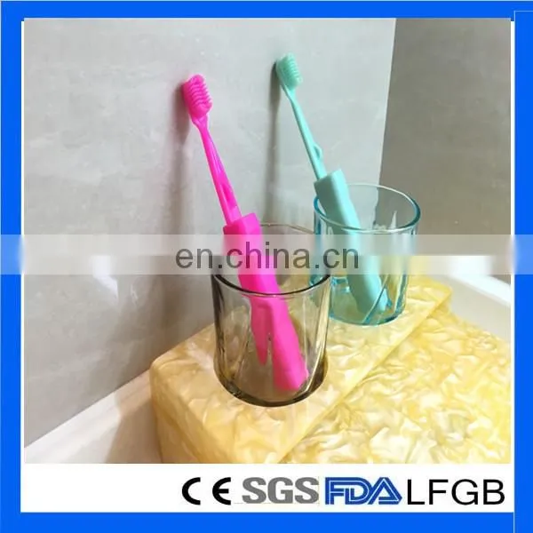 2015 Hot selling toothbrush tool colorful silicone toothbrush for children