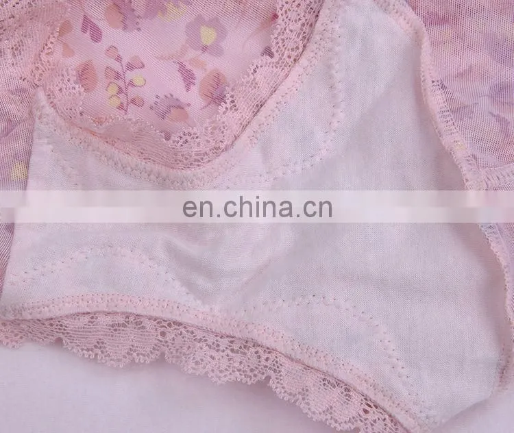 Well Sold Transparent Flower Printed Ladies Boyshort Panty