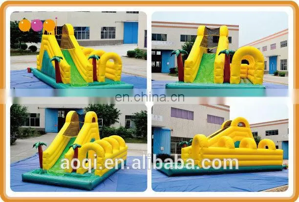 AOQI products inflatable water slide commercial with free EN14960 certificate