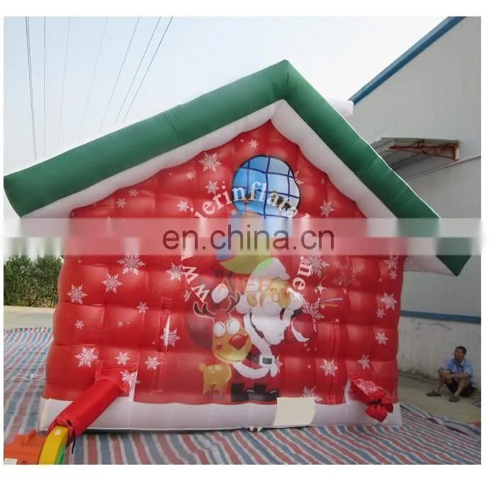 New design for Christmas decoration inflatable house for sale
