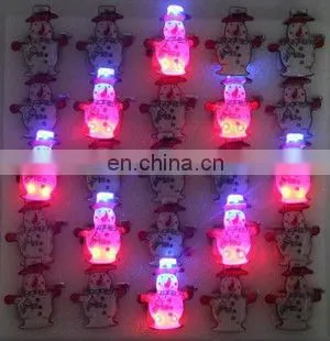 Merry Christmas lapel pin led flashing badge