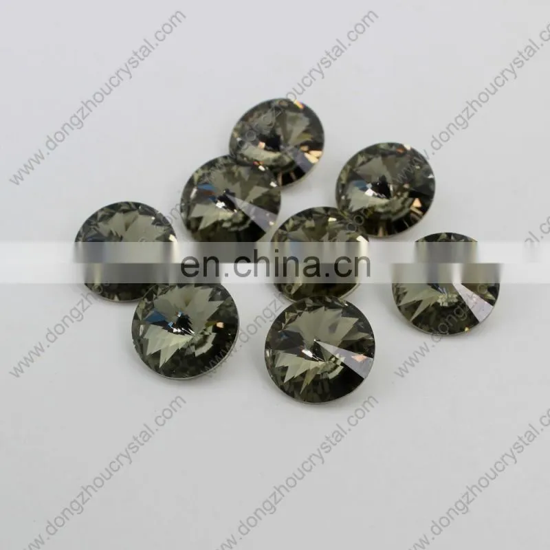 Light Topaz round shape crystal stones for jewelry