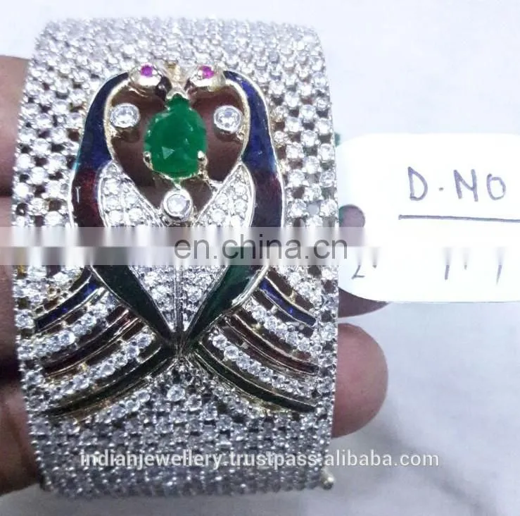 cubic zircon jewelry stone bangle manufacturer, cubic zircon jewellery bangles exporter