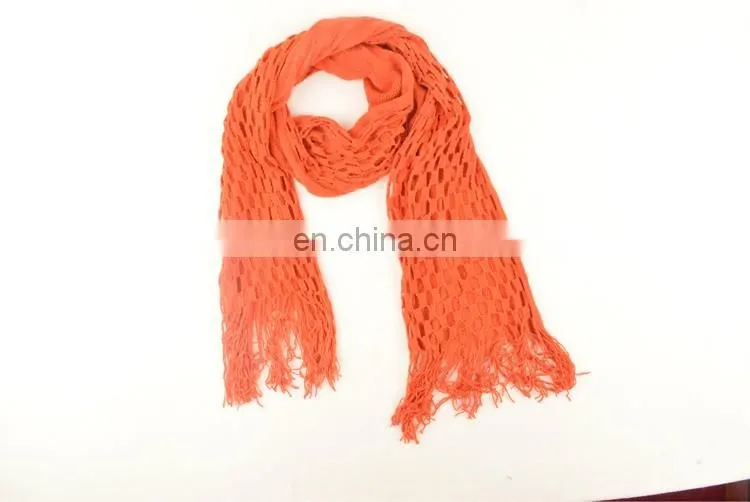 2017 hollow out double hook flower lady warm shawl wool scarf with tassel