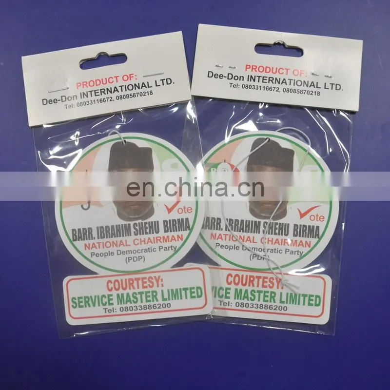 all fragrance paper car air freshner card