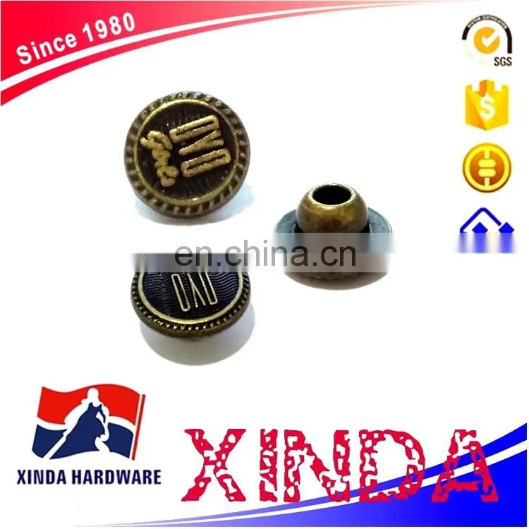 Alloy rivets for garment/fitting pants customized rivets
