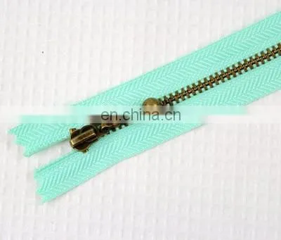 15cm Colorful Unique Bronze Zipper For Fabric
