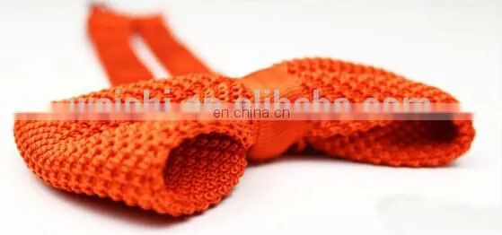 silk solid color knit tie for men