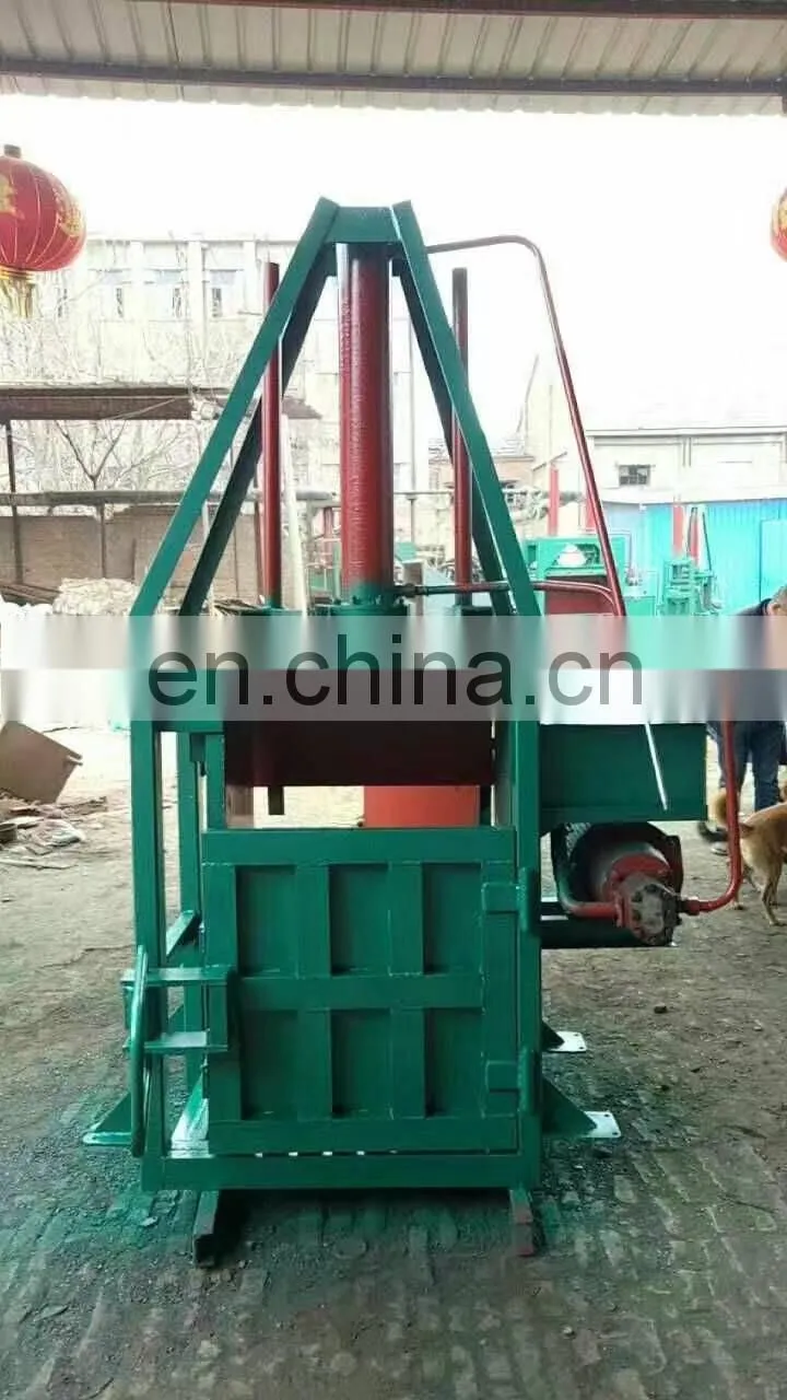 semi automatic vertical hydraulic cardboard baling press machine
