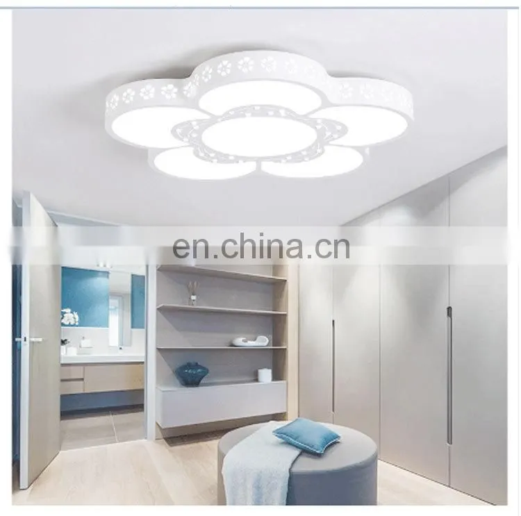 Modern simple atmosphere LED living room ceiling lamp creative iron acrylic bedroom study lighting