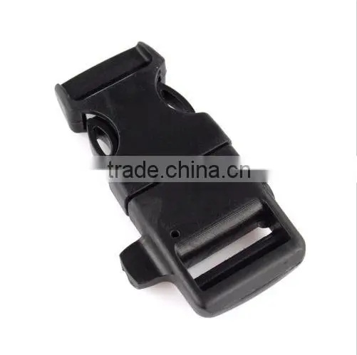 Side Release Whistle Buckle Flint Fire Starter Scaper for Bracelet Paracord