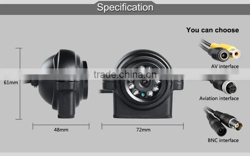Indoor vehicle security camera system mini analog camera bus taxi ccd hd spy cameras