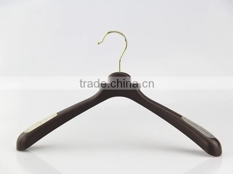 IMY-480 black senior plastic top hanger for wholesale jacket hanger