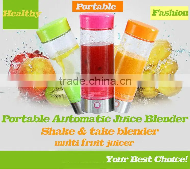 Mini travel blender/400ml travel juice blender BPA Free/Multi-functional fruit processor blender