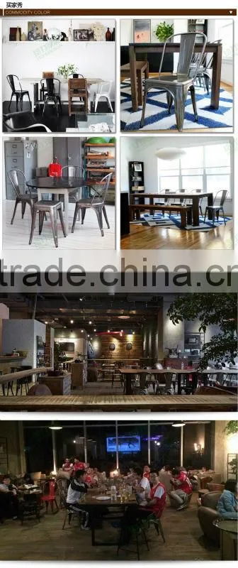 galvanized Marais side metal bar chair