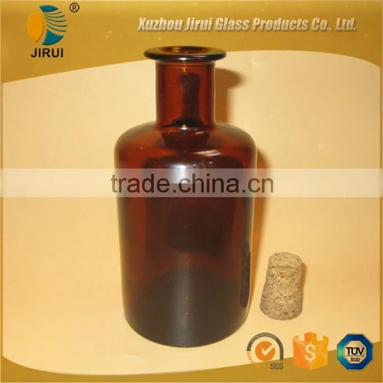POPULAR STOCKS ON SALE 8oz amber material reed diffuser glass bottle with long neck