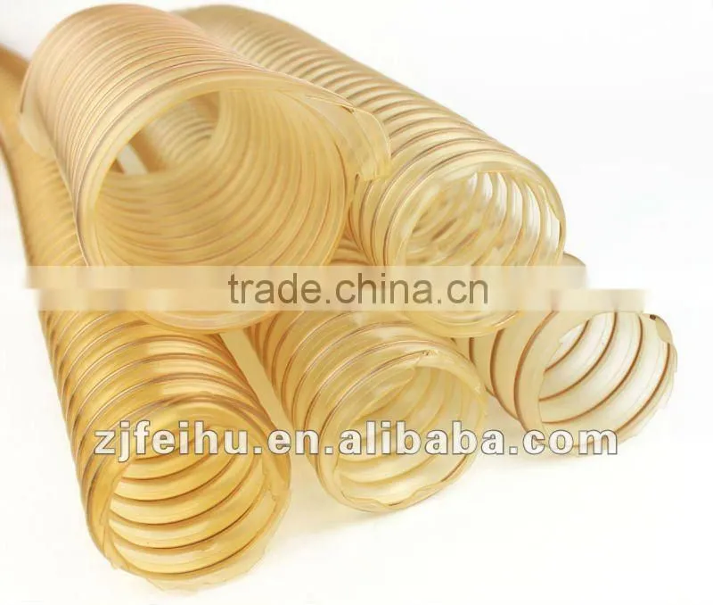 cooper wire reinforced pu flexible suction hose from China factory