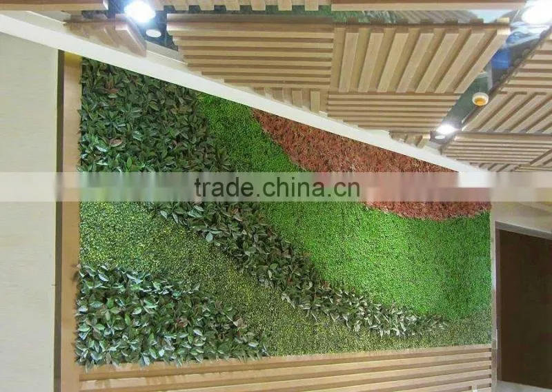 Artificial green plant wall/ hanging decorative flower wall for indoor & outdoor