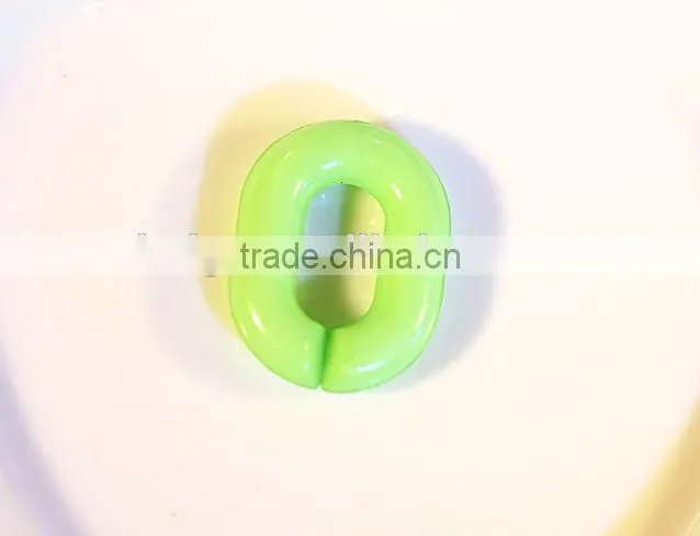 DIY accessories 23 * 17 mm acrylic opening lap composable chain color fluorescent color plastic