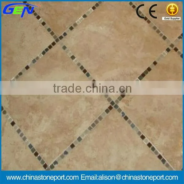 Popular Beige Marble Shiny Flooring Tile
